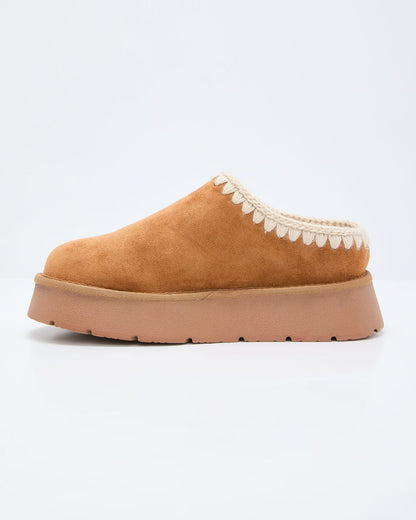 Emberlane Embroidered Platform Mules