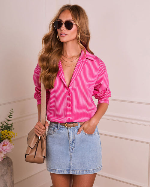 Delicate Muse Button Down Top