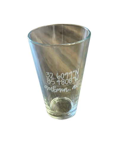 Coordinate Pint Glass