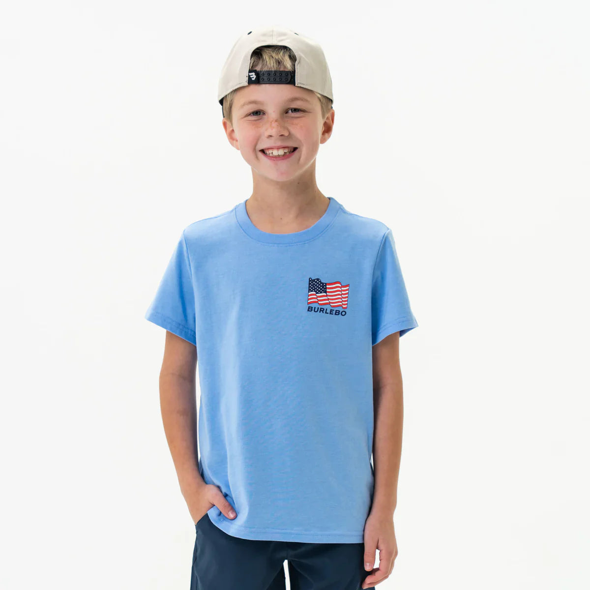 Boys' Burlebo Camo Beach Cruiser Tee