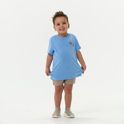 Boys' Burlebo Patch Flag Tee