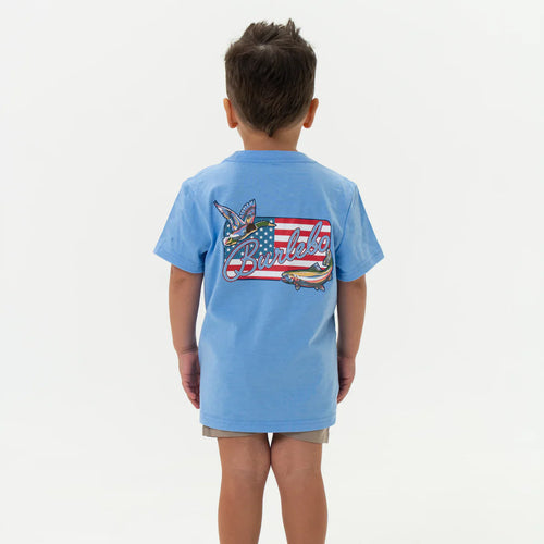 Boys' Burlebo Patch Flag Tee