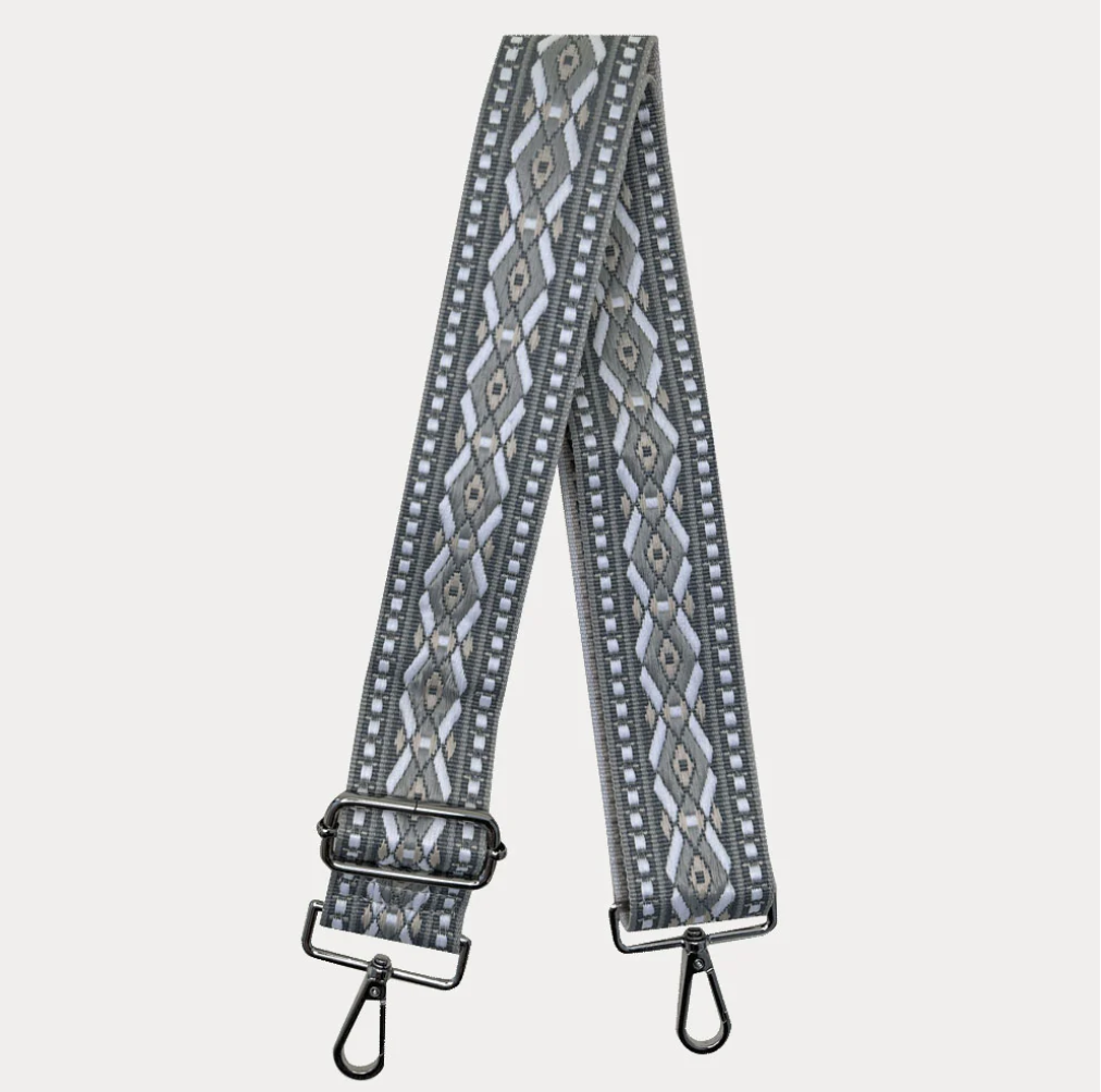 Ahdorned Double Diamond Interchangeable Woven Bag Strap