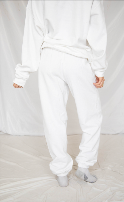 friday + saturday: classic mom sweatpants -  pink