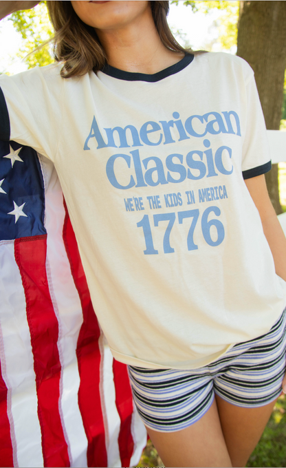 charlie southern: kids in america ringer tee