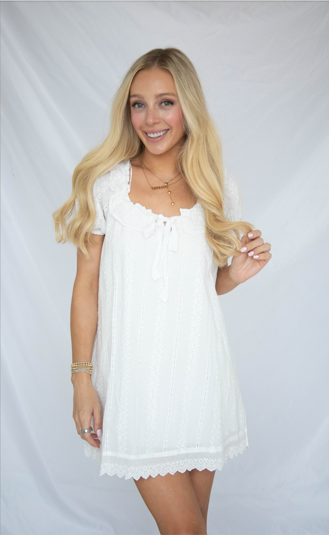 easy living babydoll mini dress
