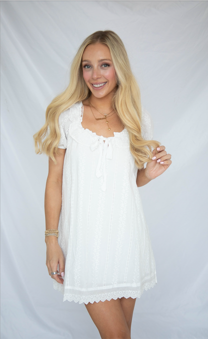 easy living babydoll mini dress