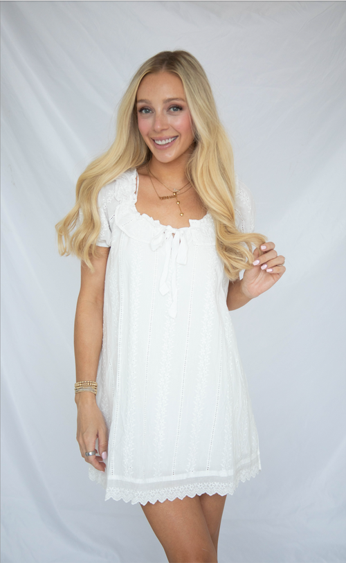 easy living babydoll mini dress