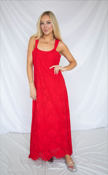 feeling hot maxi dress