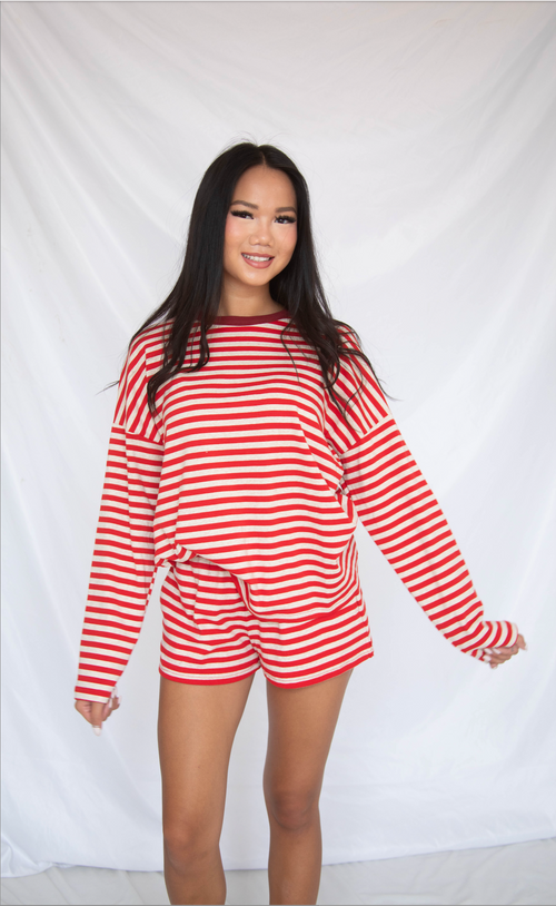 lover red stripe set