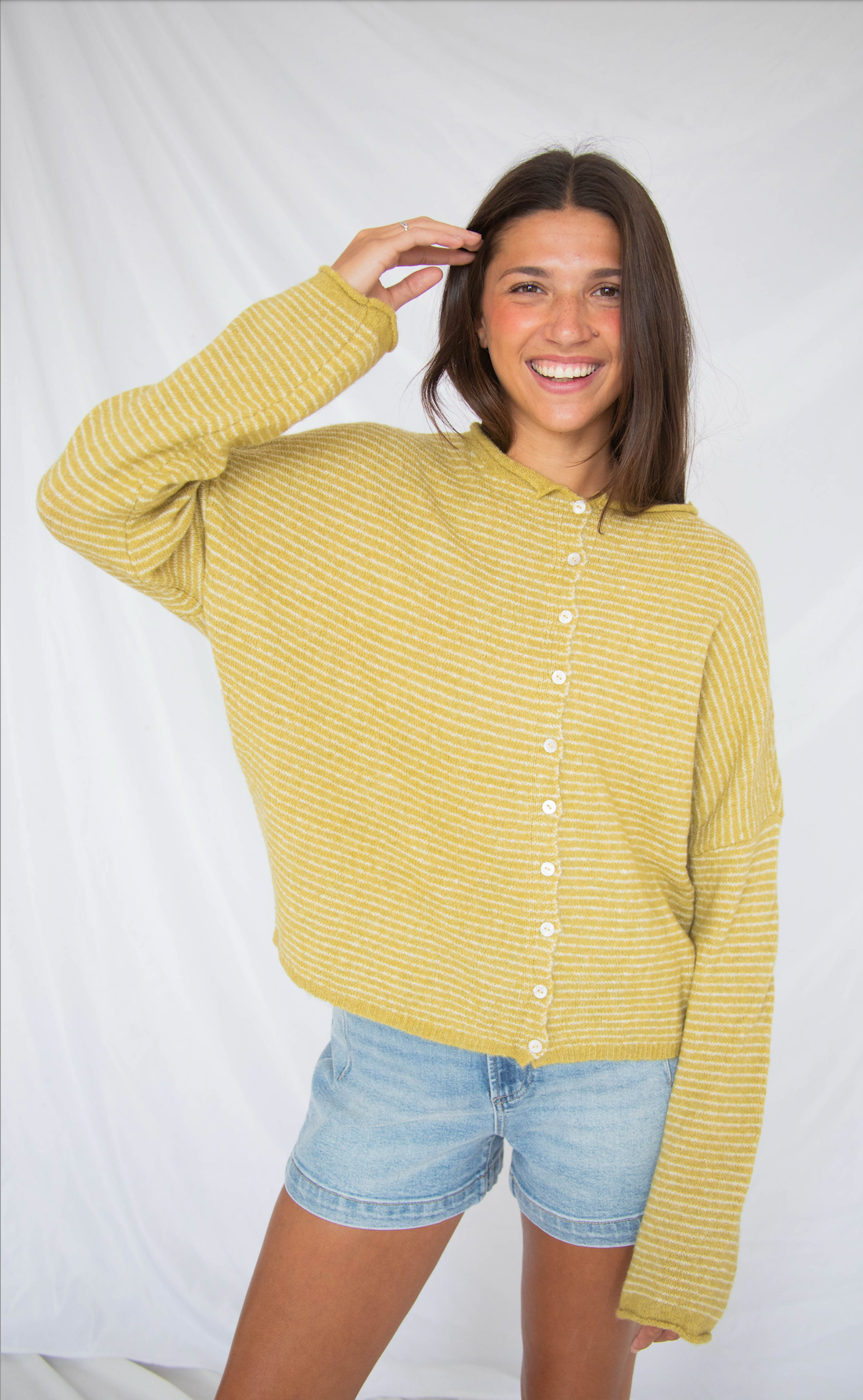 beat of your heart cardigan - olive