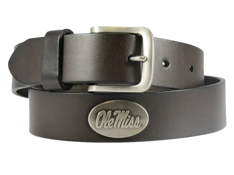 Boys' Zeppelin Concho Ole Miss Leather Belt