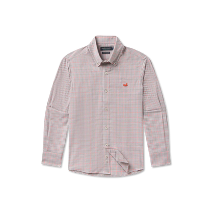 Boys' Southern Marsh Dyer Performance Gingham Dress Shirt