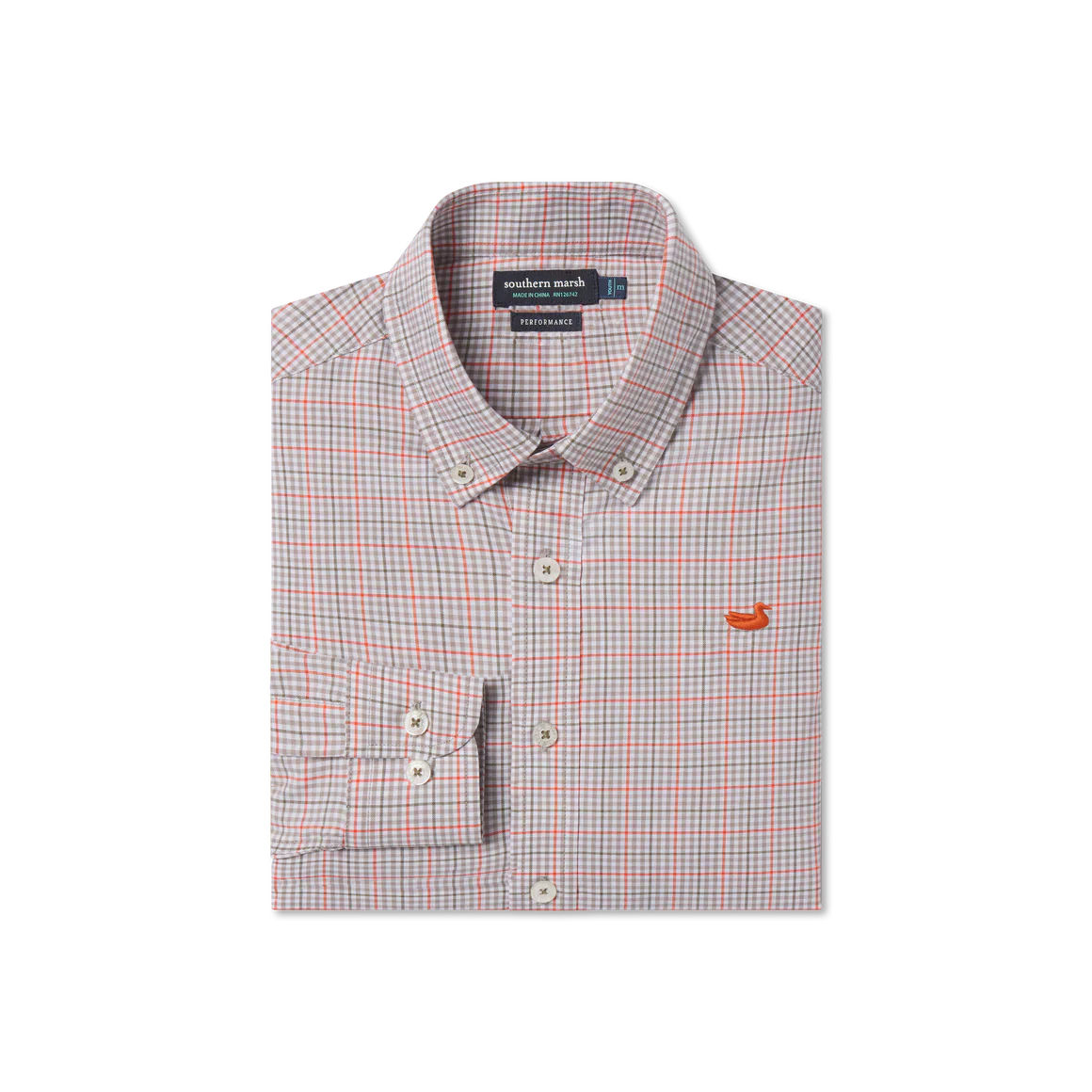Boys' Southern Marsh Dyer Performance Gingham Dress Shirt