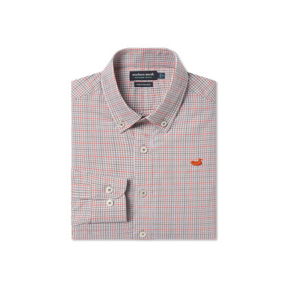 Boys' Southern Marsh Dyer Performance Gingham Dress Shirt