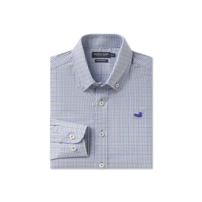 Boys' Southern Marsh Dyer Performance Gingham Dress Shirt