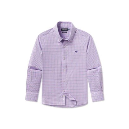 Boys' Southern Marsh Dyer Performance Gingham Dress Shirt