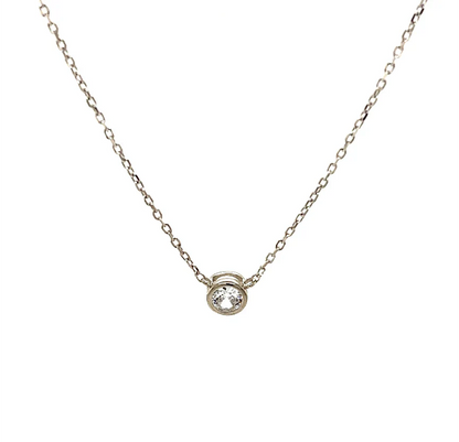 Bara Boheme Solitaire CZ Necklace
